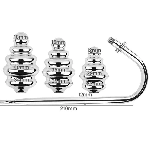 Set 8826 Ribbed Screw-in Hook Anal GreatBenefit 0912